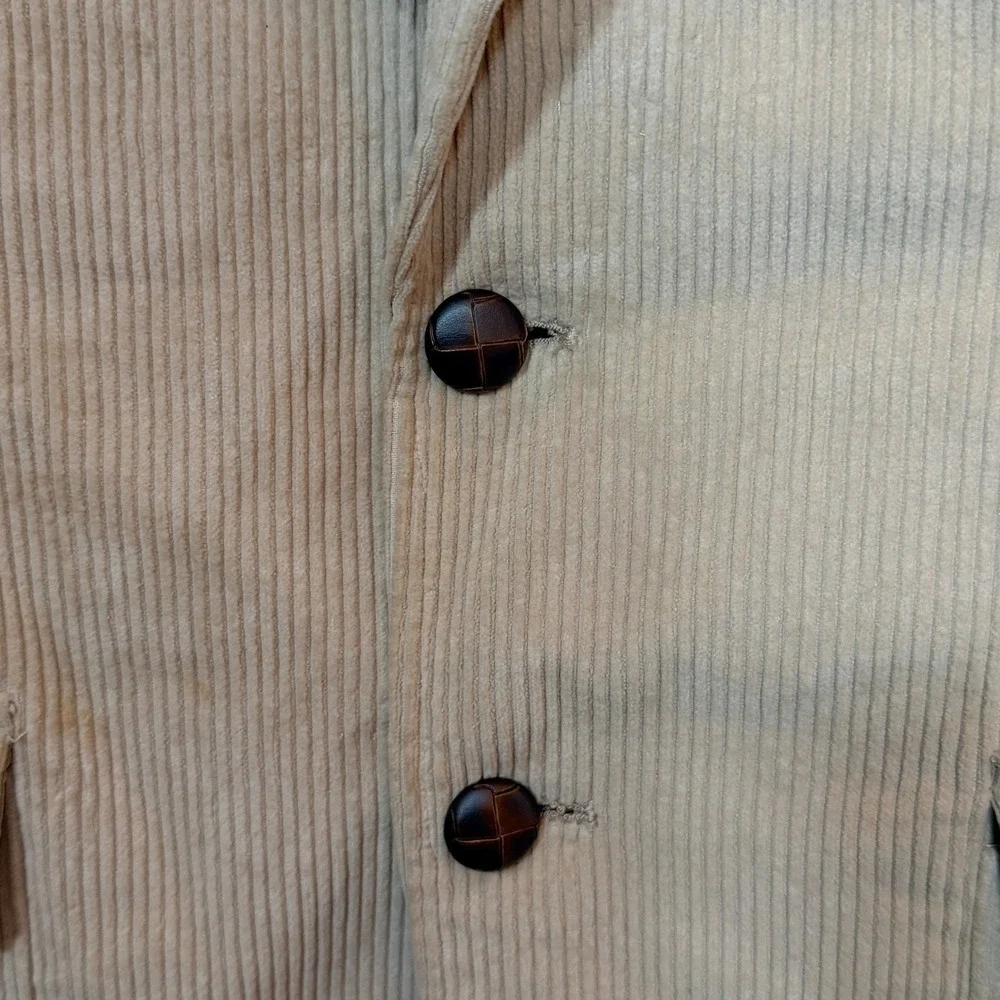 The Men's Store Corduroy Sport Coat Mens 42S Tan Vintage Blazer 29123